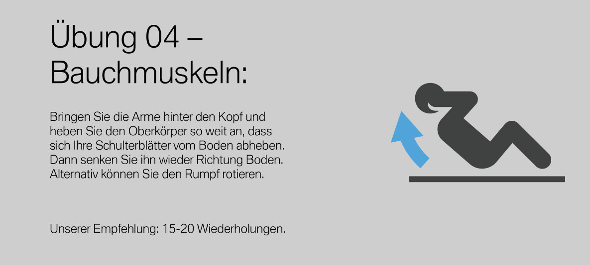 Übung 4 Bauchmuskeln Übung 4 Bauchmuskeln